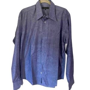 Ted Baker Sz 5 Floral Shirt Purple Sz XL